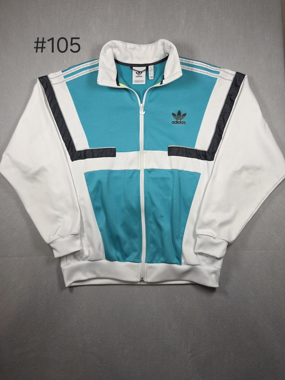 Adidas Originals Retro Reissue 90s Archive Colorblock Track Jacket Teal White